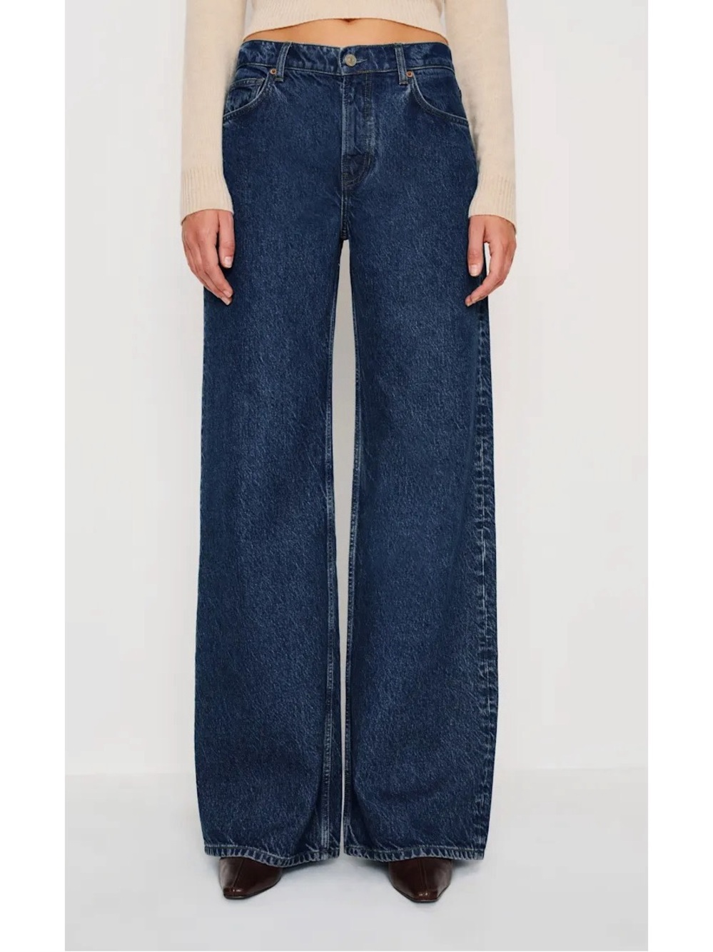 Reformation - The Cary Low Rise Slouchy Wide Leg Jeans